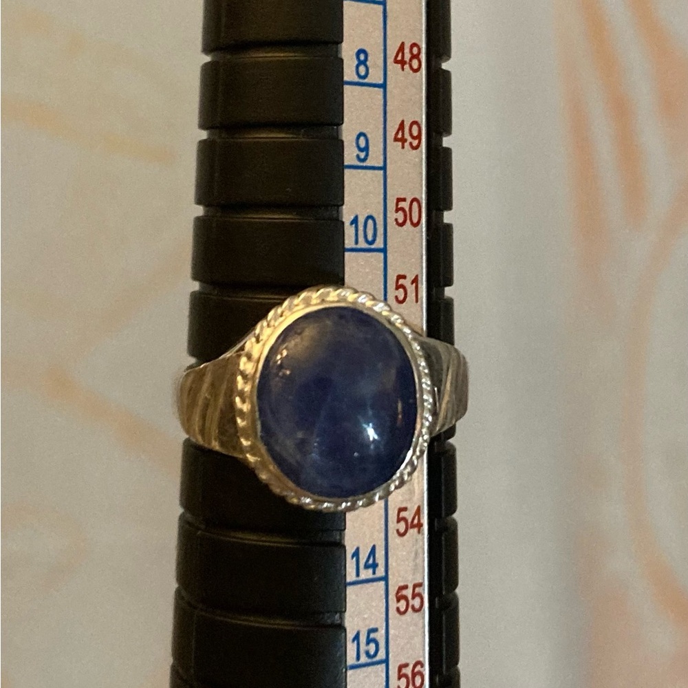 Elegant Solid Sterling Silver Blue Tanzanite Wome… - image 2